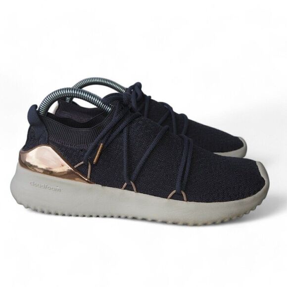 Adidas Ultimamotion Cloudfoam Sneakers Grey / Rose Gold F37037 Women's 7.5 - Picture 4 of 11